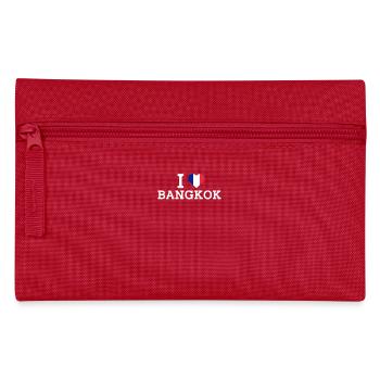 J’aime Bangkok Coeur Mauvais Drapeau France Lover Jeu de mots - Trousse - rouge - Devant