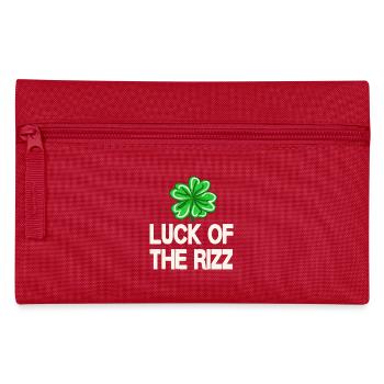 shamrock irish rizz lucky st patricks day - Federtasche - Rot - Vorne