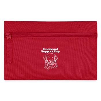 Emotional Support Pup - Pencil Case - red - Front
