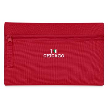 I Love Italy Cool Italy Wrong Flag Lover Illinois - Pencil Case - red - Front