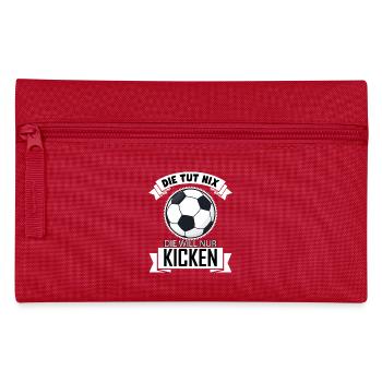 fussball Zeichenfläche 1 Kopie - Federtasche - Rot - Vorne
