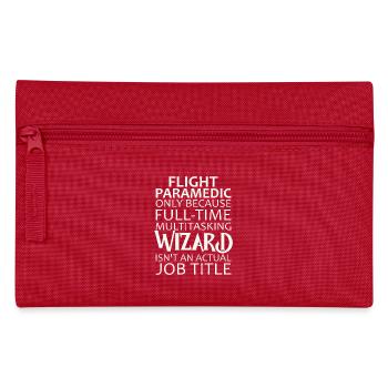 Flight Paramedic Wizard air rescue - Pencil Case - red - Front