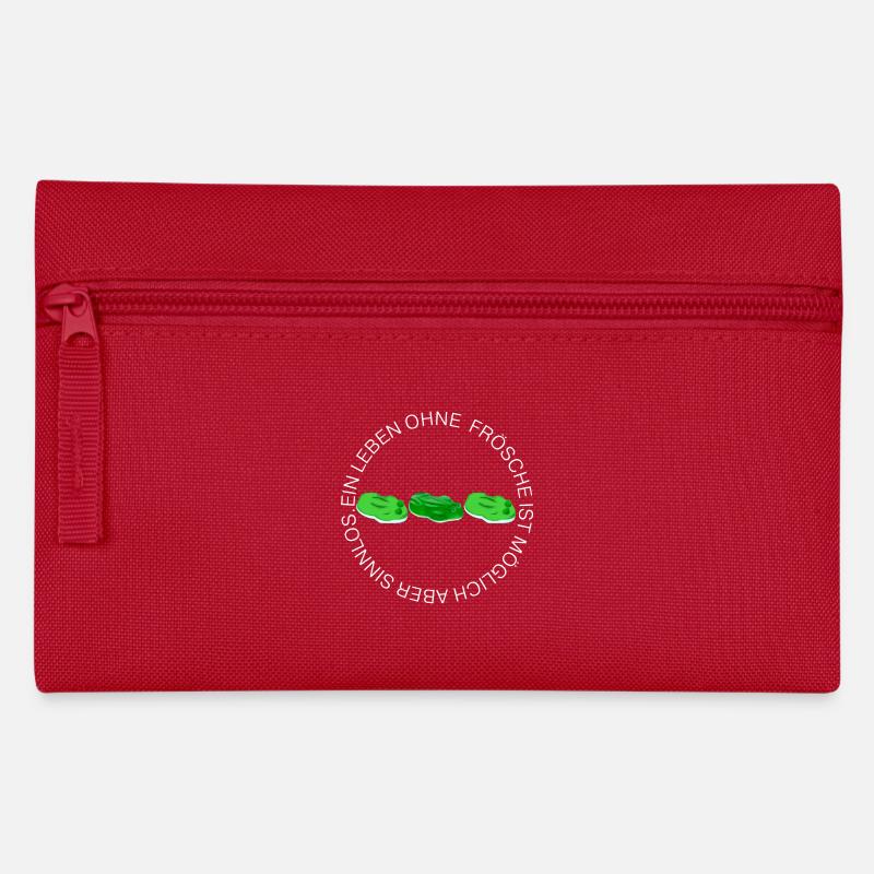 Une vie sans grenouilles est possible mais inutile - Trousse - rouge