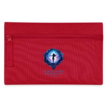 Femme Mystique | Alan Watts Citation Conception - Trousse - rouge - Devant