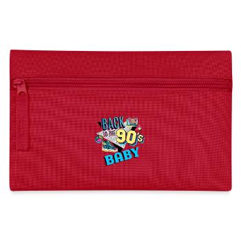 90s Baby Vintage Bday Party Funny retro - Pencil Case - red - Front