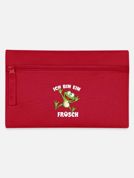 Ich bin ein Frosch - Federtasche - Rot
