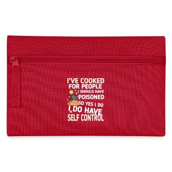 I've been cooking for people quote funny - Pencil Case - red - Front