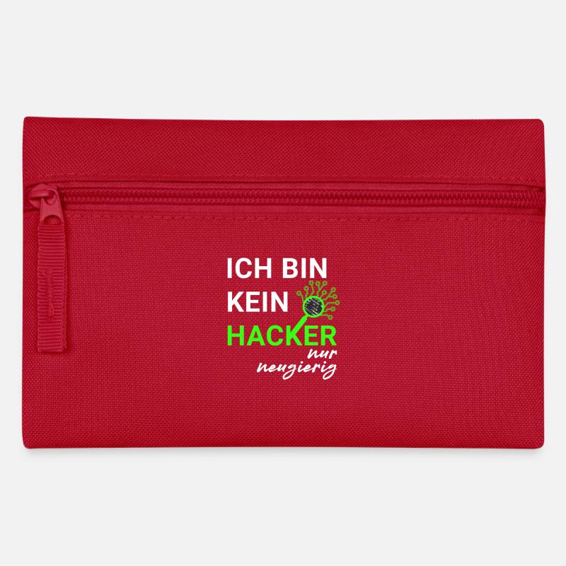 Ich bin kein Hacker – nur neugierig - Federtasche - Rot