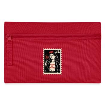 A brave woman with a red crown - Pencil Case - red - Front