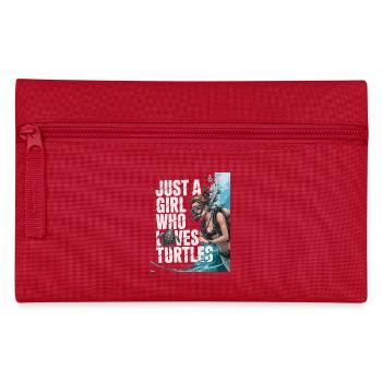 Just a girl who loves turtles - Federtasche - Rot - Vorne