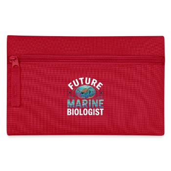 Future-oriented marine biologist - Pencil Case - red - Front