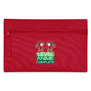 Niveau Anime Complet Manga Otaku Kawaii Bande dessinée - Trousse - rouge - Devant