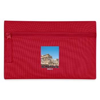 Acropolis Greece Poster - Pencil Case - red - Front