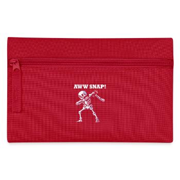 Bone Fracture Halloween Skeleton Bone Arm Fracture - Pencil Case - red - Front