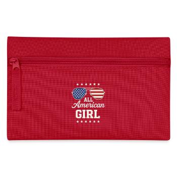 All American Girl Vintage Brillen Design - Federtasche - Rot - Vorne