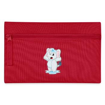 Elefant Wasser - Federtasche - Rot - Vorne