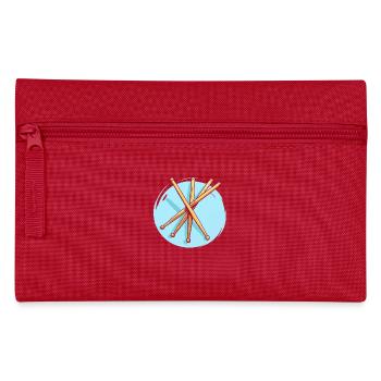 Drumsticks Drawing - Pencil Case - red - Front