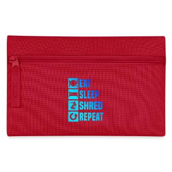 Compact snowboard design for snowboard - Pencil Case - red - Front
