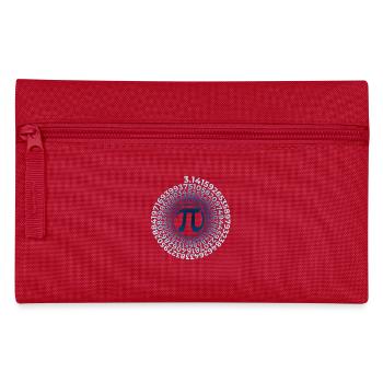 Symbole Pi avec spirale de nombres | Numéro de district 3.1415 - Trousse - rouge - Devant
