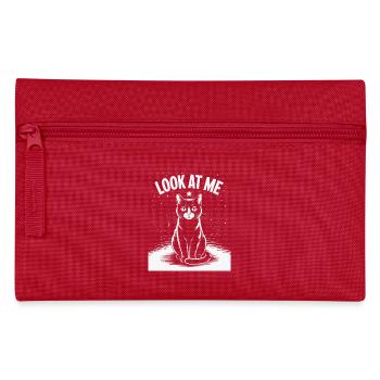 Regarde-moi - Ciel étoilé de chat - Trousse - rouge - Devant