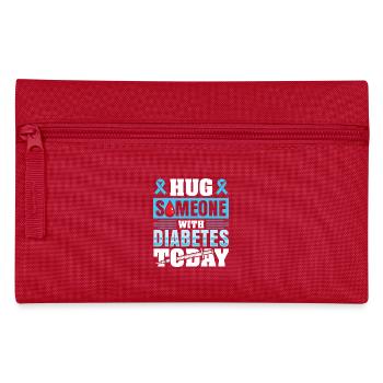 Diabetes type 1 diabetic - Pencil Case - red - Front