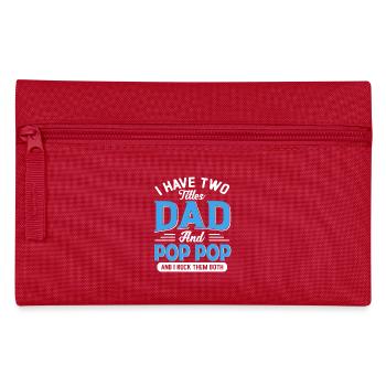 Two Dads and Pop Pop Pride - Pencil Case - red - Front