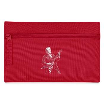 James Buchanan jouant de la guitare - Trousse - rouge - Devant