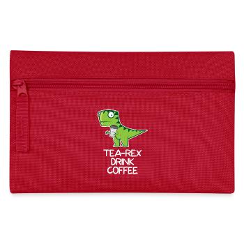 Thé Rex drink Coffee - funny Design - Trousse - rouge - Devant