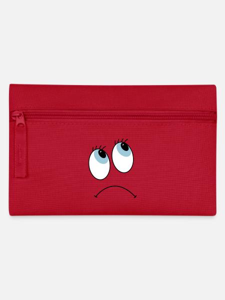 Augen - Federtasche - Rot