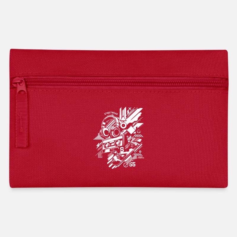 Streetwear-Design - Federtasche - Rot