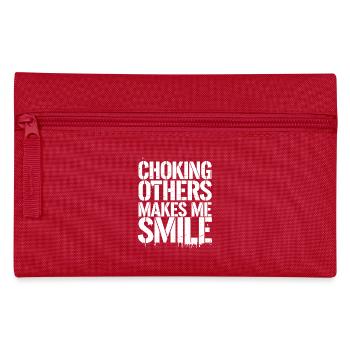 Jiu Jitsu Humour sur le tapis - Trousse - rouge - Devant