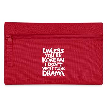 Stylisches Design für K-Pop-Enthusiasten - Federtasche - Rot - Vorne