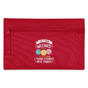 Magie de la laine et créativité - Trousse - rouge - Devant