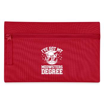 Conception de chat amusante pour les universitaires - Trousse - rouge - Devant