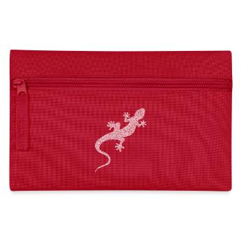 Die weiße Eidechse - Federtasche - Rot - Vorne