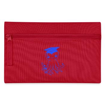 Octopus High School Graduation Passed College - Pencil Case - red - Front