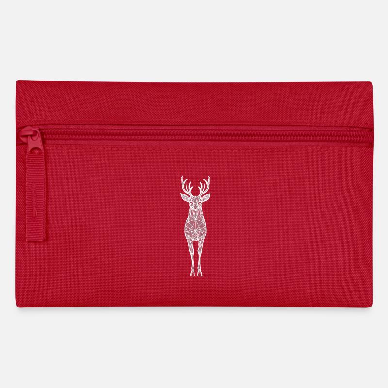 Silhouette d’animal géométrique - Trousse - rouge