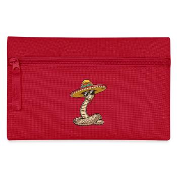 Serpent Cobra Bande Dessinée Drôle Sombrero - Trousse - rouge - Devant