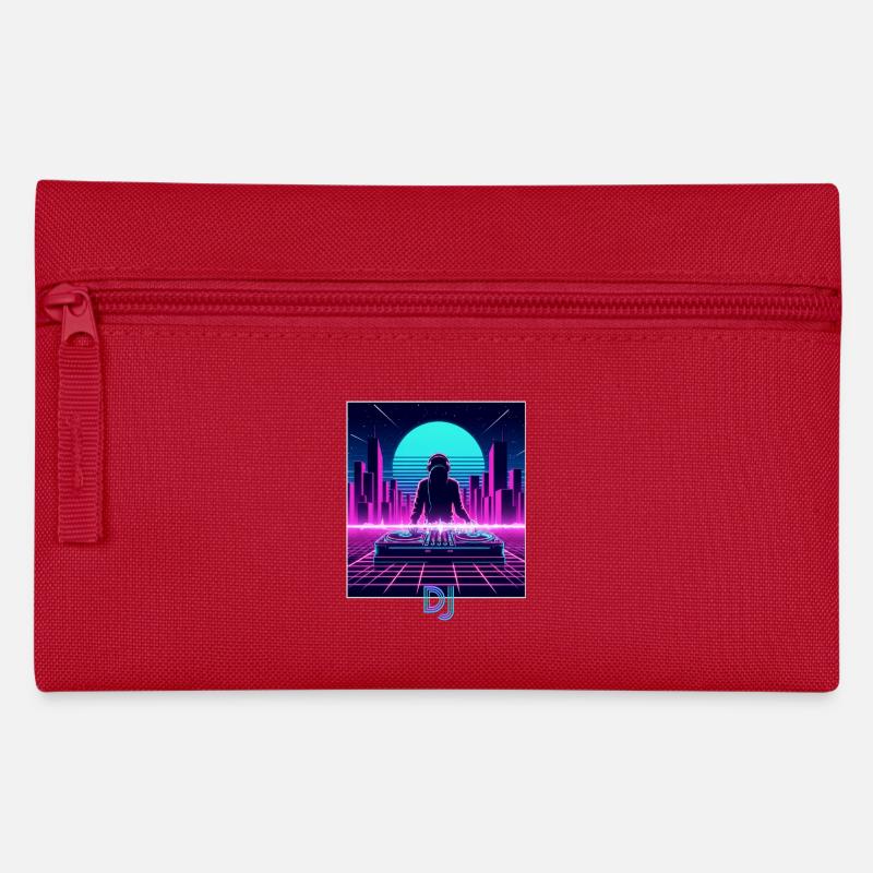 DJ Neon Skyline - Federtasche - Rot