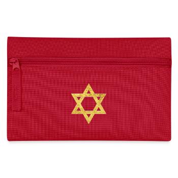 Star of David Faith Symbol of Protection - Pencil Case - red - Front