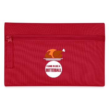Thanksgiving Butterball - Pencil Case - red - Front