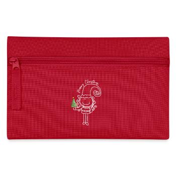 Merry Christmas - Federtasche - Rot - Vorne