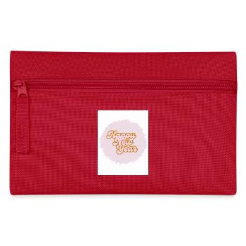 Rose Logo de bonne année - Trousse - rouge - Devant