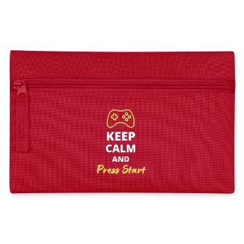 Keep Calm and Press Start - Pour les Amateurs de - Trousse - rouge - Devant