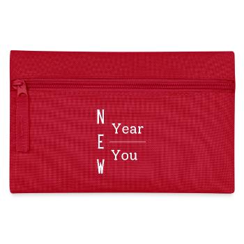 New Year New You, gift item, positive mindset - Pencil Case - red - Front