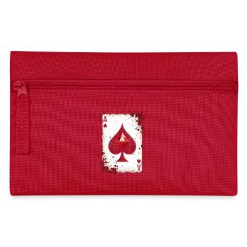 Ace of Spades Playing Card Group Costume Carnival - Pencil Case - red - Front