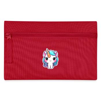einhorn - Federtasche - Rot - Vorne