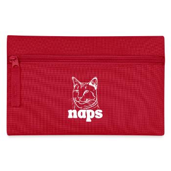 Naps said by the cat - Pencil Case - red - Front