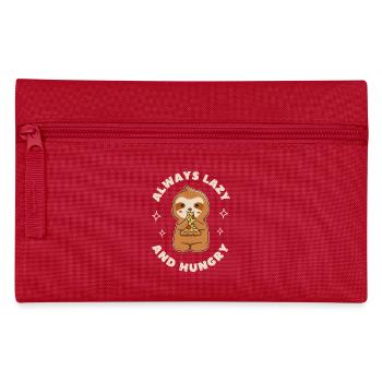 Always Lazy and Hungry - Pencil Case - red - Front