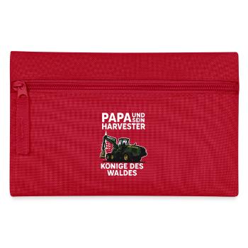 Papa and his harvester – kings of the forest - Pencil Case - red - Front